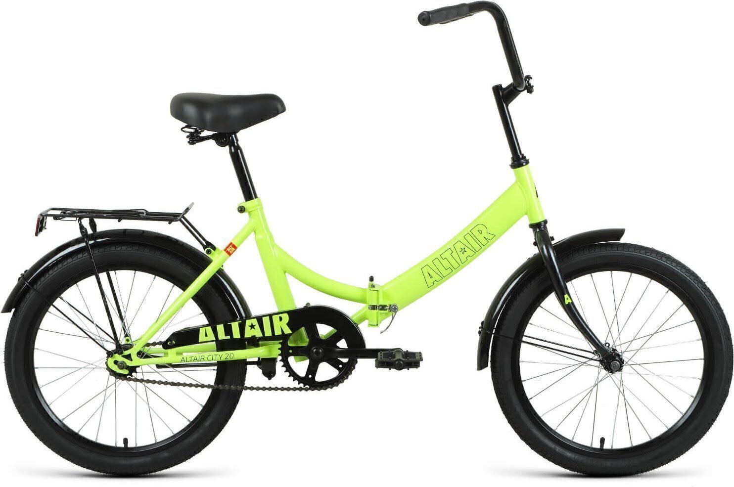 Велосипед ALTAIR CITY 20 (2022) ярко-зеленый/черный